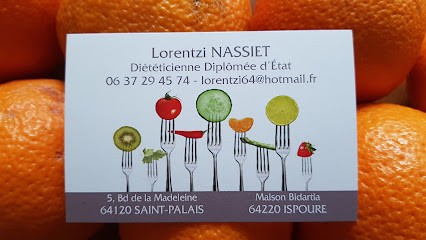 Lorentzi NASSIET - Diététicienne, Diététicien à Saint-Palais