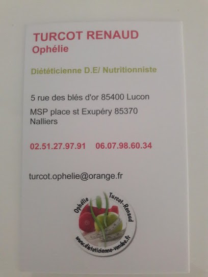 Turcot renaud ophelie, Nutritionniste à Nalliers