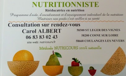 ALBERT Carol NUTRITIONNISTE rééducatrice en nutrition E.I Nutricours, Nutritionniste à Saint-Léger-des-Vignes
