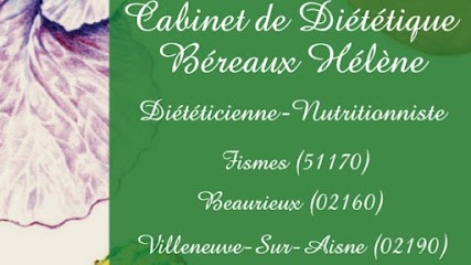 Cabinet de Diététique Béreaux Hélène, Diététicienne-Nutritionniste Villeneuve sur Aisne, Diététicien à Aguilcourt